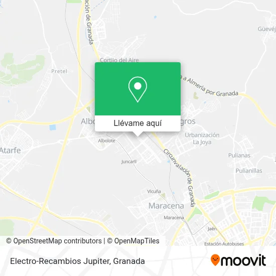 Mapa Electro-Recambios Jupiter