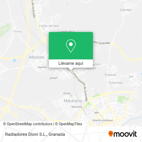 Mapa Radiadores Dioni S.L.