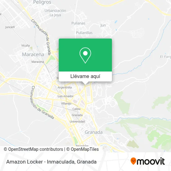 Mapa Amazon Locker - Inmaculada
