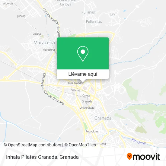 Mapa Inhala Pilates Granada
