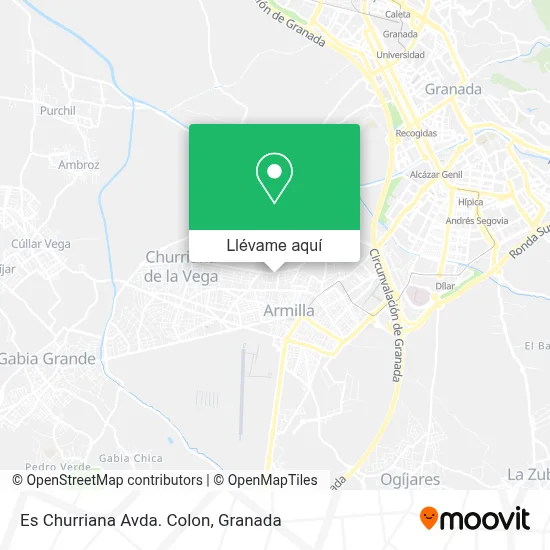 Mapa Es Churriana Avda. Colon