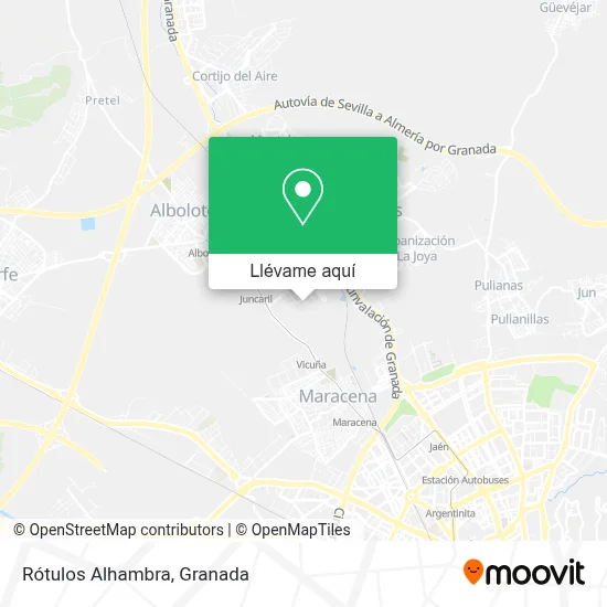 Mapa Rótulos Alhambra