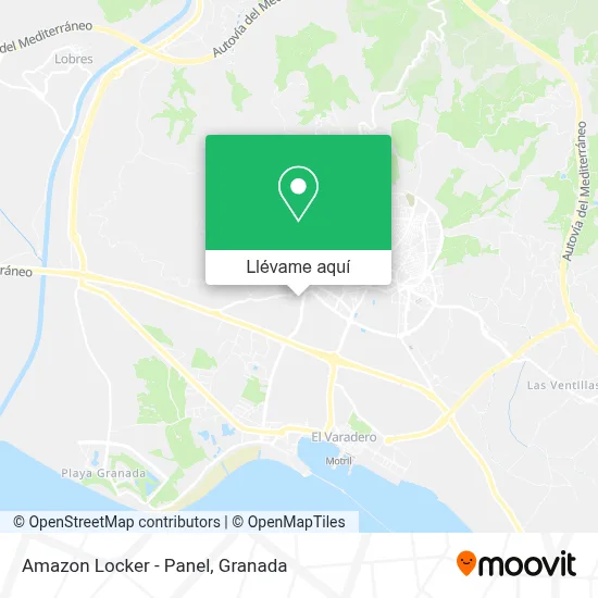 Mapa Amazon Locker - Panel