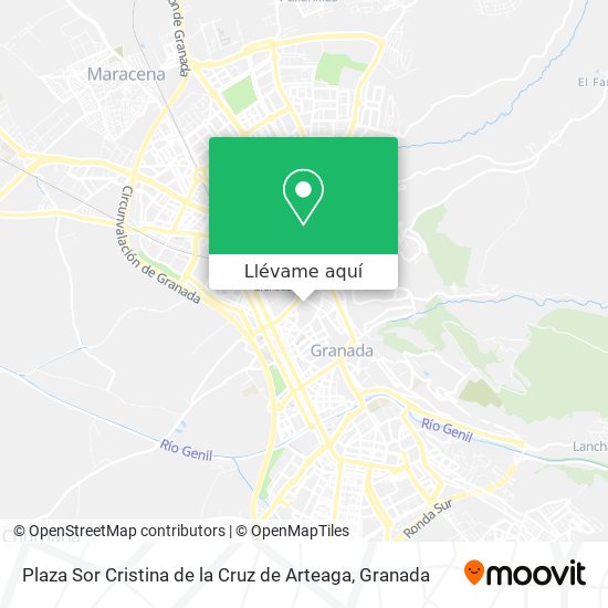 Mapa Plaza Sor Cristina de la Cruz de Arteaga