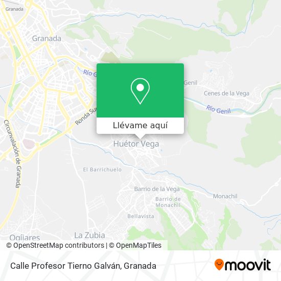 Mapa Calle Profesor Tierno Galván