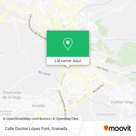 Mapa Calle Doctor López Font