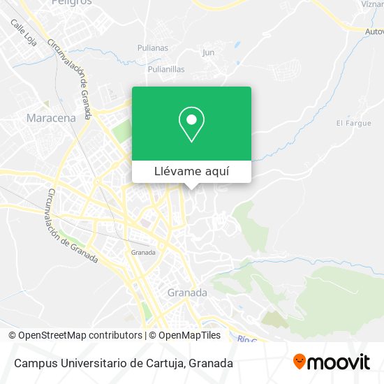 Mapa Campus Universitario de Cartuja