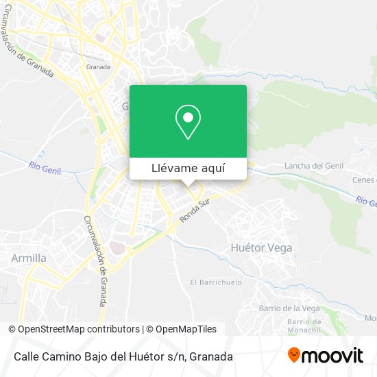 Mapa Calle Camino Bajo del Huétor s / n