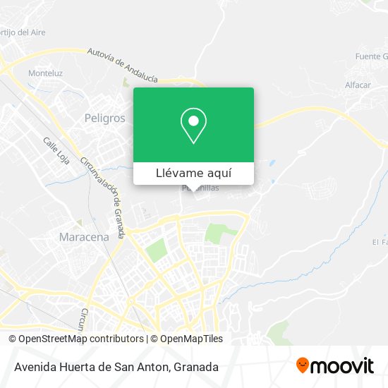 Mapa Avenida Huerta de San Anton