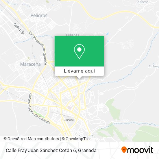 Mapa Calle Fray Juan Sánchez Cotán 6