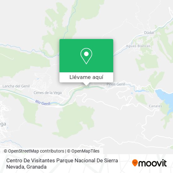 Mapa Centro De Visitantes Parque Nacional De Sierra Nevada