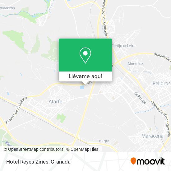 Mapa Hotel Reyes Ziríes