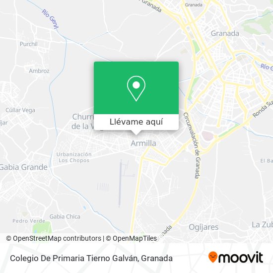 Mapa Colegio De Primaria Tierno Galván