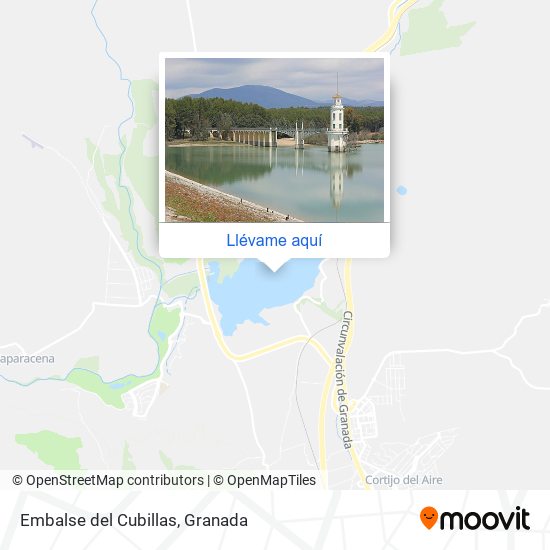 Mapa Embalse del Cubillas