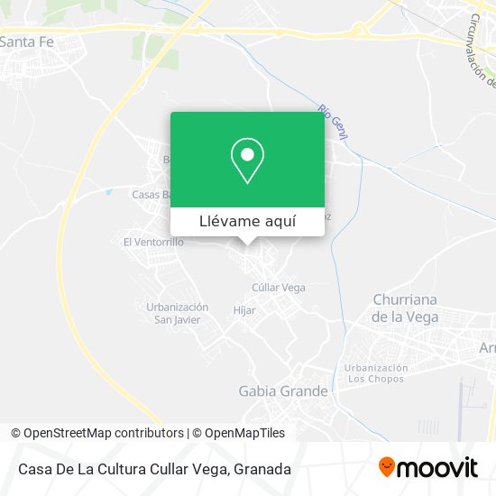 Mapa Casa De La Cultura Cullar Vega