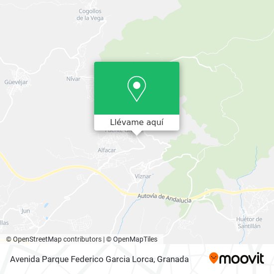 Mapa Avenida Parque Federico Garcia Lorca