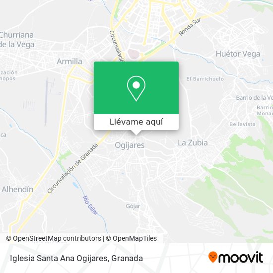 Mapa Iglesia Santa Ana Ogijares
