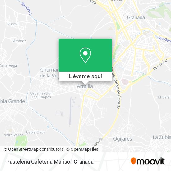 Mapa Pastelería Cafetería Marisol