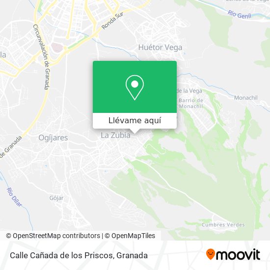 Mapa Calle Cañada de los Priscos