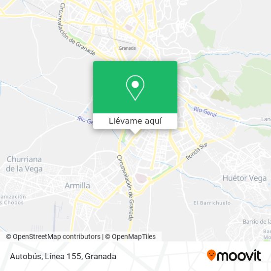 Mapa Autobús, Línea 155