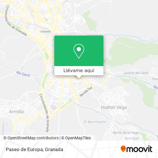 Mapa Paseo de Europa