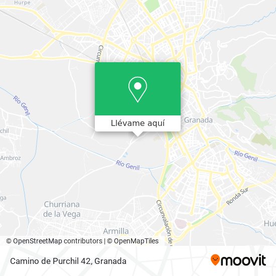 Mapa Camino de Purchil 42