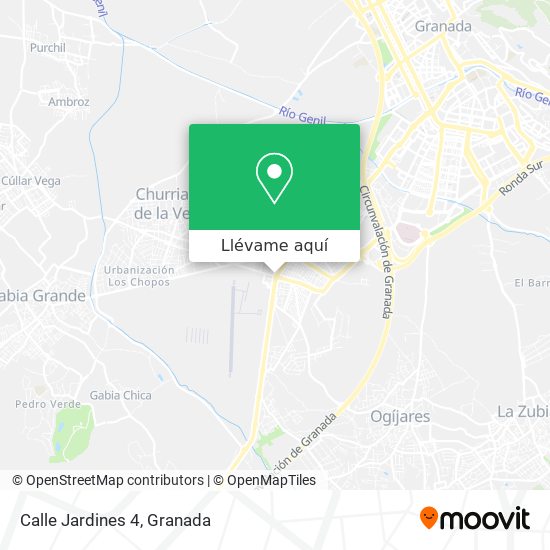 Mapa Calle Jardines 4