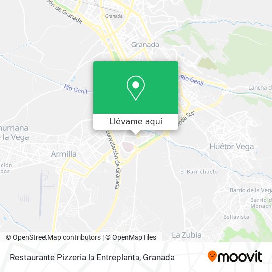 Mapa Restaurante Pizzeria la Entreplanta