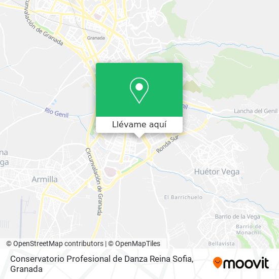Mapa Conservatorio Profesional de Danza Reina Sofia