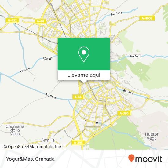 Mapa Yogur&Mas, 18004 Figares Granada