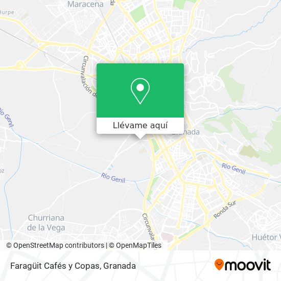 Mapa Faragüit Cafés y Copas