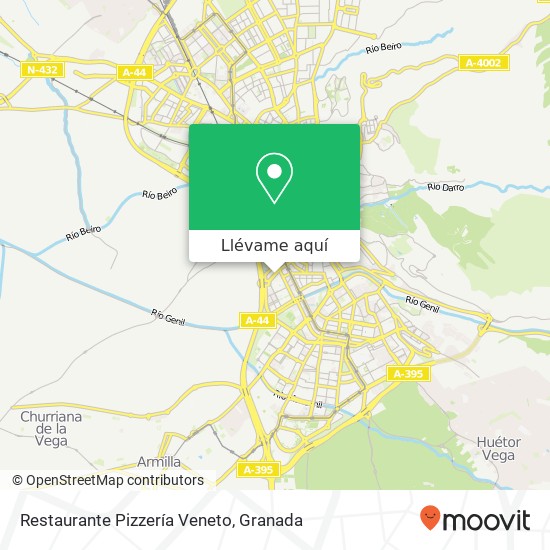 Mapa Restaurante Pizzería Veneto, Calle Neptuno 18004 Figares Granada