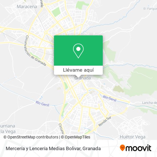 Mapa Mercería y Lencería Medias Bolivar
