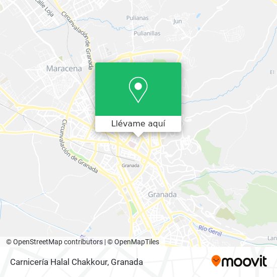 Mapa Carnicería Halal Chakkour