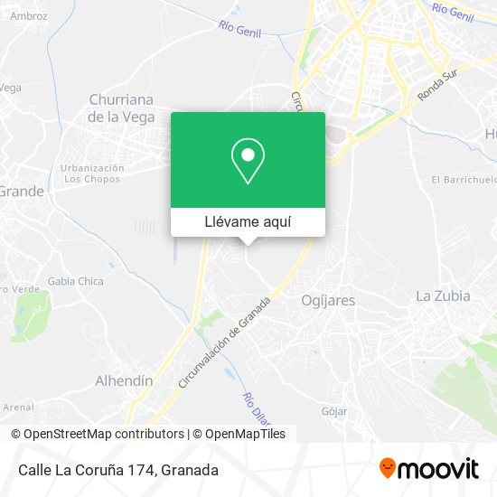 Mapa Calle La Coruña 174