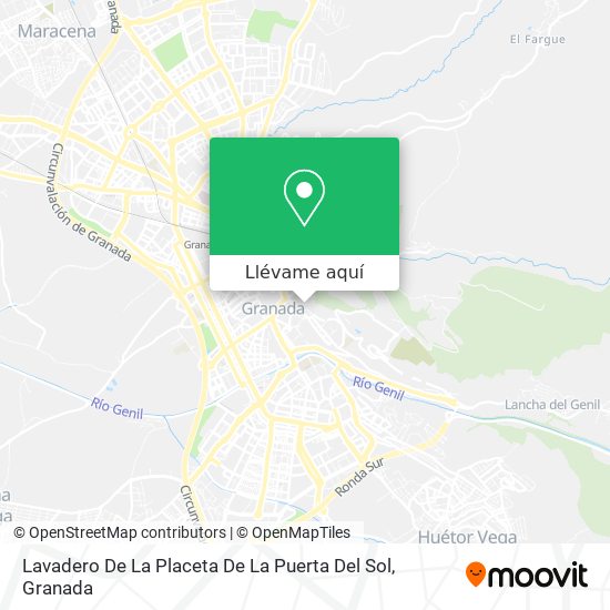 Mapa Lavadero De La Placeta De La Puerta Del Sol