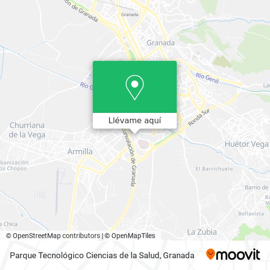 Mapa Parque Tecnológico Ciencias de la Salud