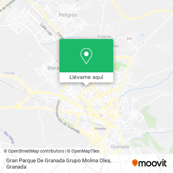 Mapa Gran Parque De Granada Grupo Molina Olea