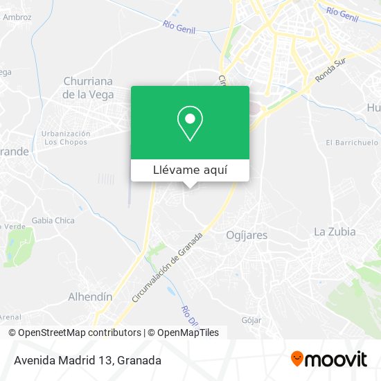 Mapa Avenida Madrid 13