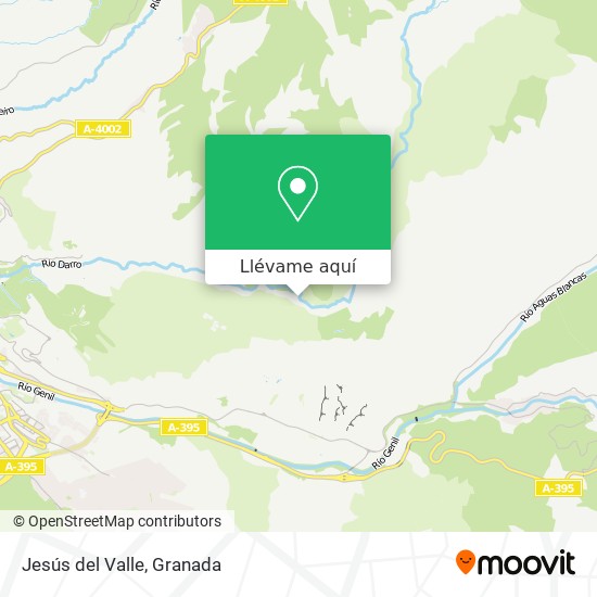 Mapa Jesús del Valle
