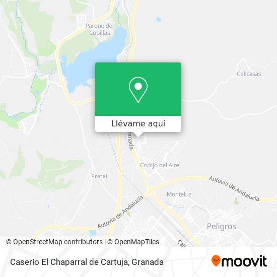 Mapa Caserío El Chaparral de Cartuja
