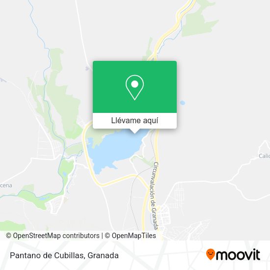 Mapa Pantano de Cubillas