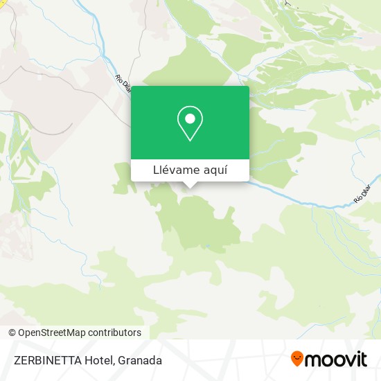 Mapa ZERBINETTA Hotel