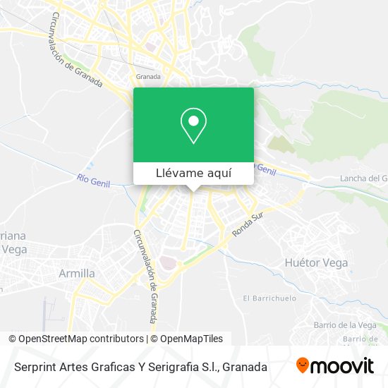 Mapa Serprint Artes Graficas Y Serigrafia S.l.
