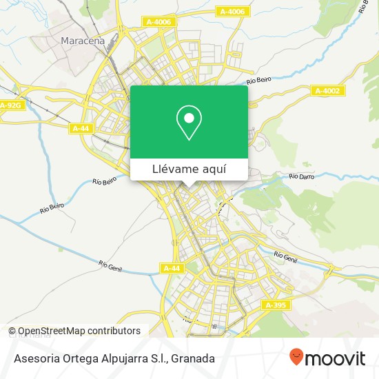 Mapa Asesoria Ortega Alpujarra S.l.