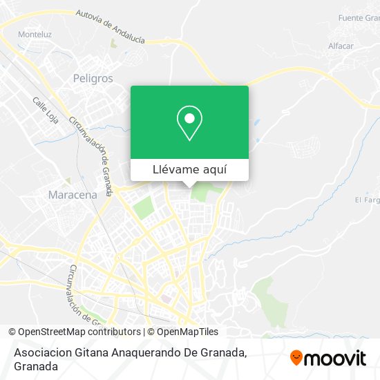 Mapa Asociacion Gitana Anaquerando De Granada