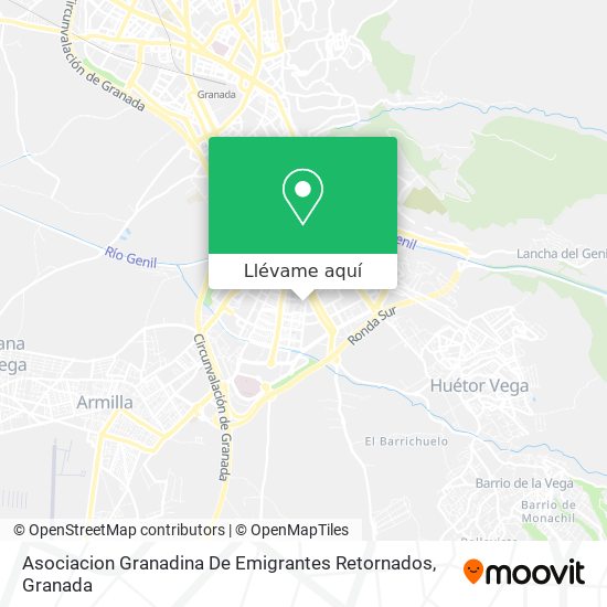 Mapa Asociacion Granadina De Emigrantes Retornados