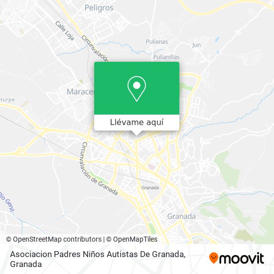 Mapa Asociacion Padres Niños Autistas De Granada