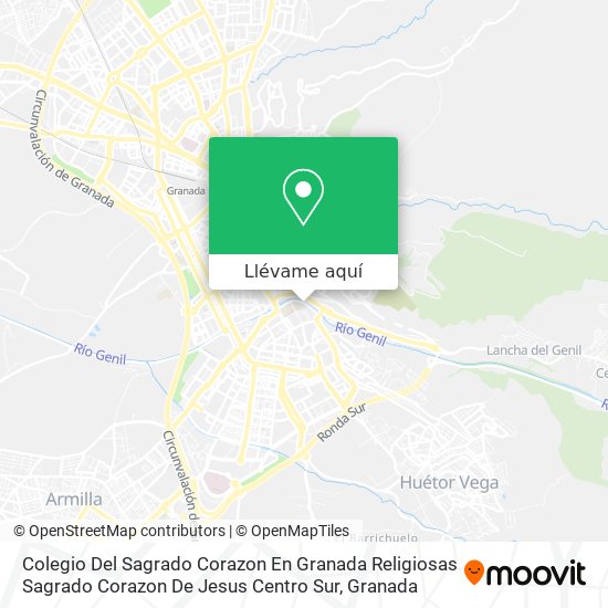 Mapa Colegio Del Sagrado Corazon En Granada Religiosas Sagrado Corazon De Jesus Centro Sur