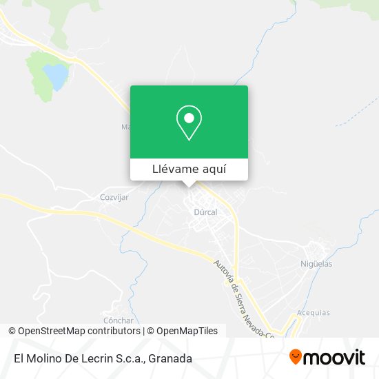Mapa El Molino De Lecrin S.c.a.